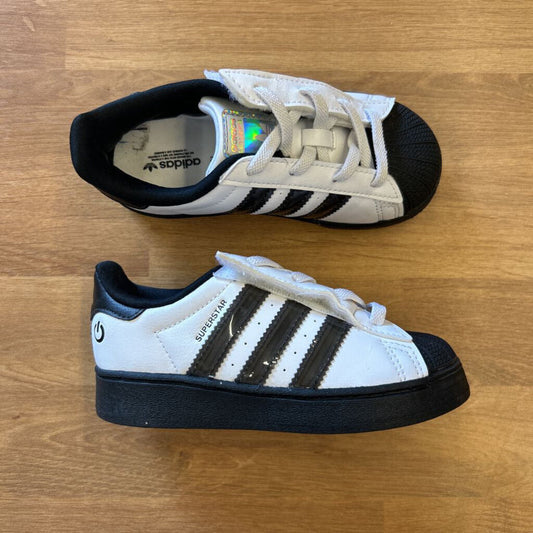 Adidas Light Up White Superstar Sneakers - 9.5
