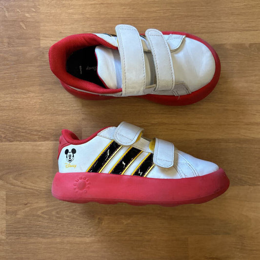 Adidas Mickey White/Red Sneakers - 9.5