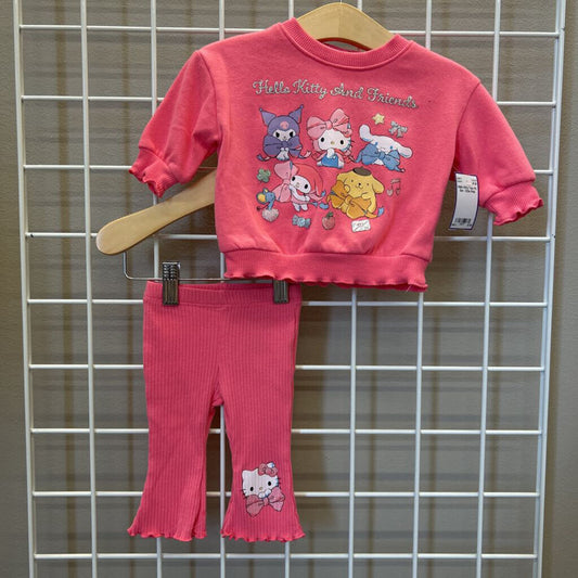Hello Kitty Two Pc Set - 0/3m