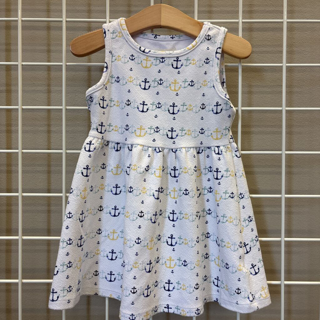 Maison Jules Anchor Tank Dress (small mark on front) - 2T