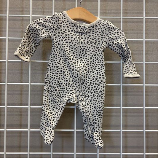 Carter's Floral Zip Sleeper - NB