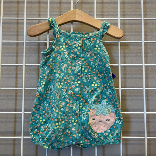 Carter's Strawberry Bubble Romper - 9m