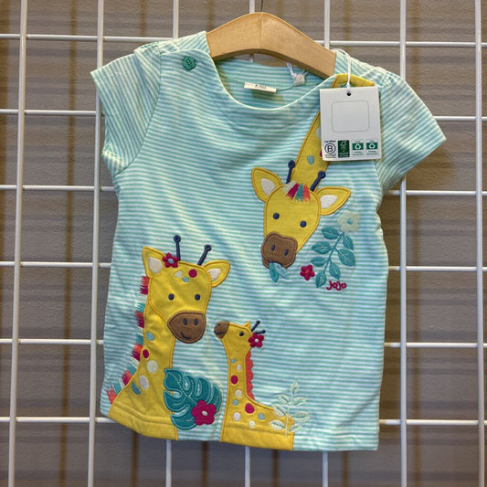 NWT JoJo Maman Beebe Giraffe SS Tee - 2/3