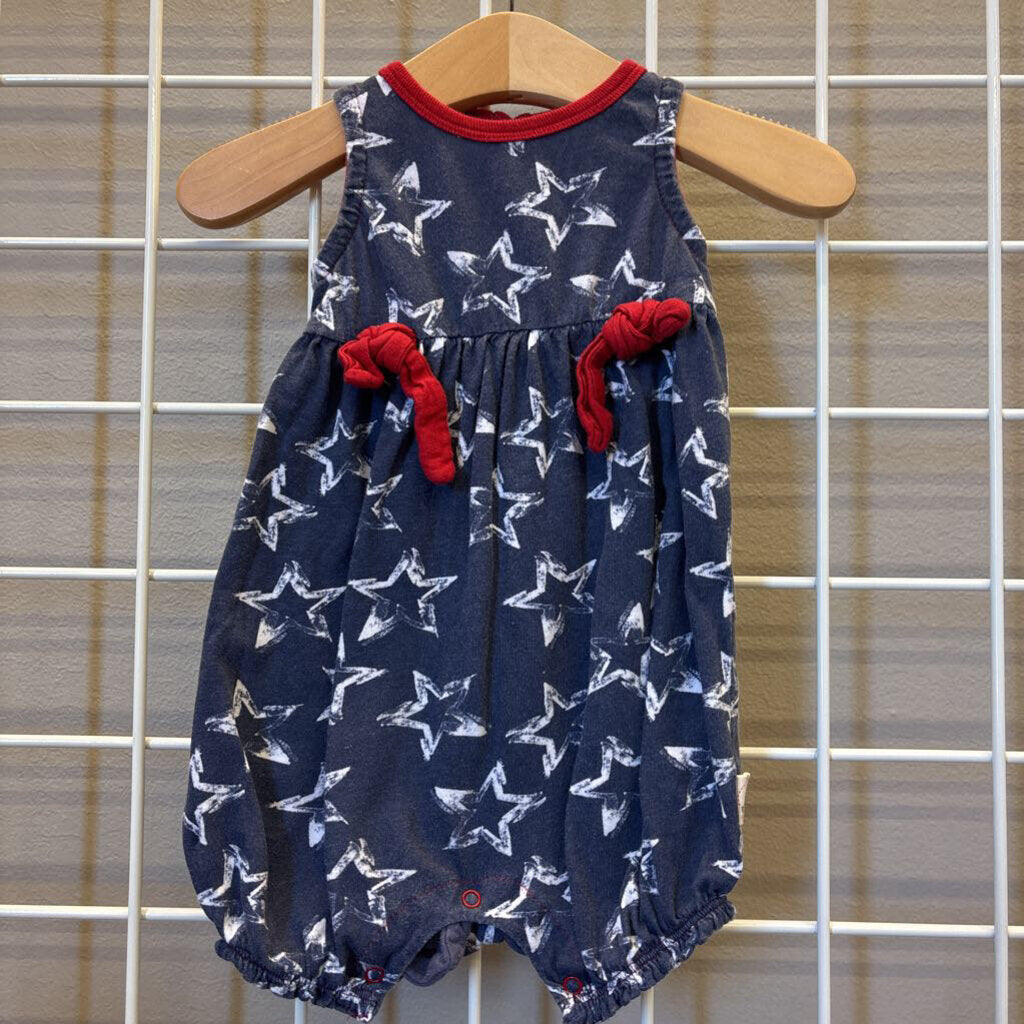 Burt's Bees Star Bubble Romper - 0/3m