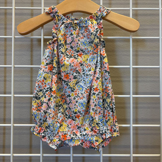 Old Navy Floral Bubble Romper - 0/3m