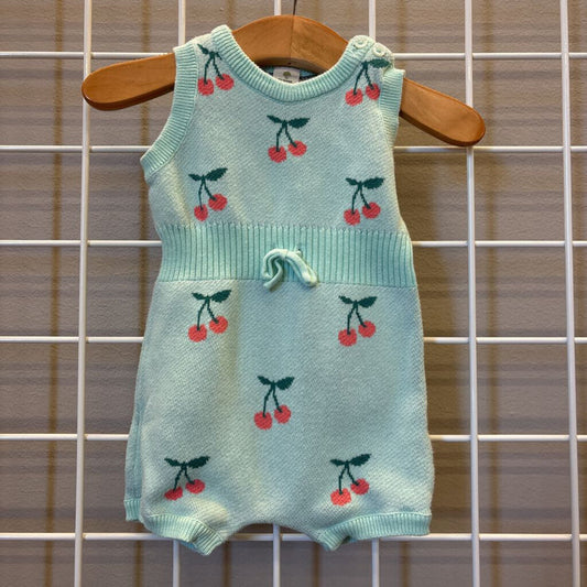 Tucker + Tate Cherry Knit Romper - 3m