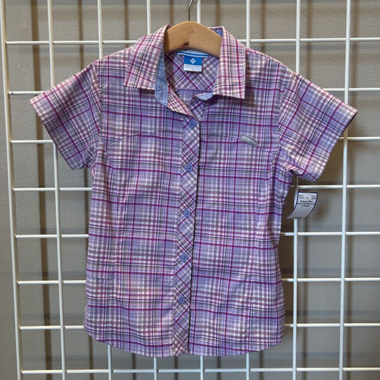 Columbia Plaid Active SS Button Up - 8