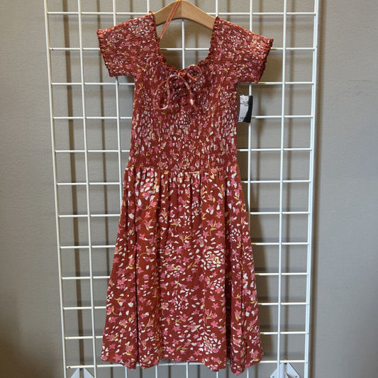 Roxy Floral Smocked SS Dress - 6