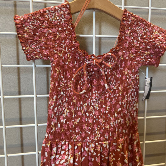 Roxy Floral Smocked SS Dress - 6