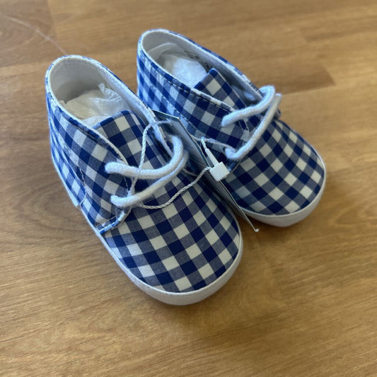 NWT Jacadi Gingham Crib Shoes - Infant