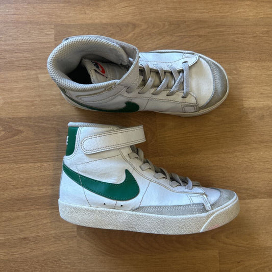 Nike White/Green High Top Sneakers - 12