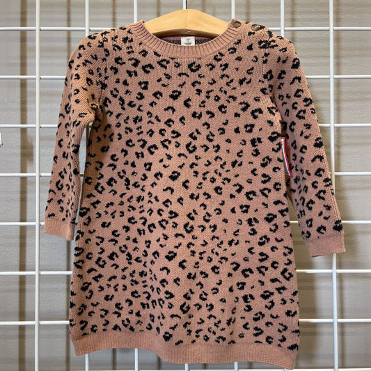 Tucker + Tate Leopard LS Knit Dress - 24m
