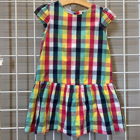 Baby Gap Check SS Dress - 4
