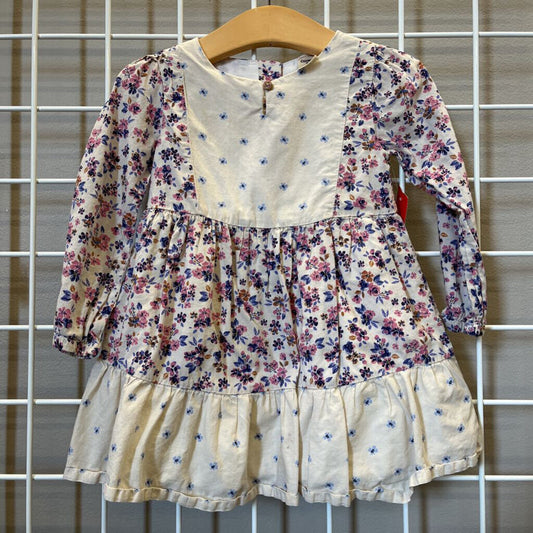 Osh Kosh Floral LS Dress - 2T
