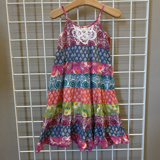 Mimi & Maggie Mixed Fabric Tank Maxi Dress- 2T