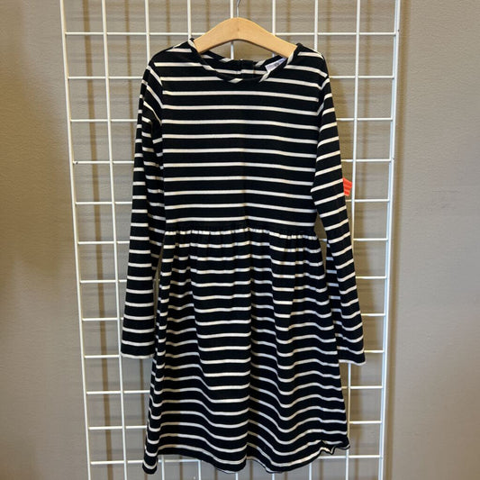 Hanna Andersson Stripe LS Dress - 12