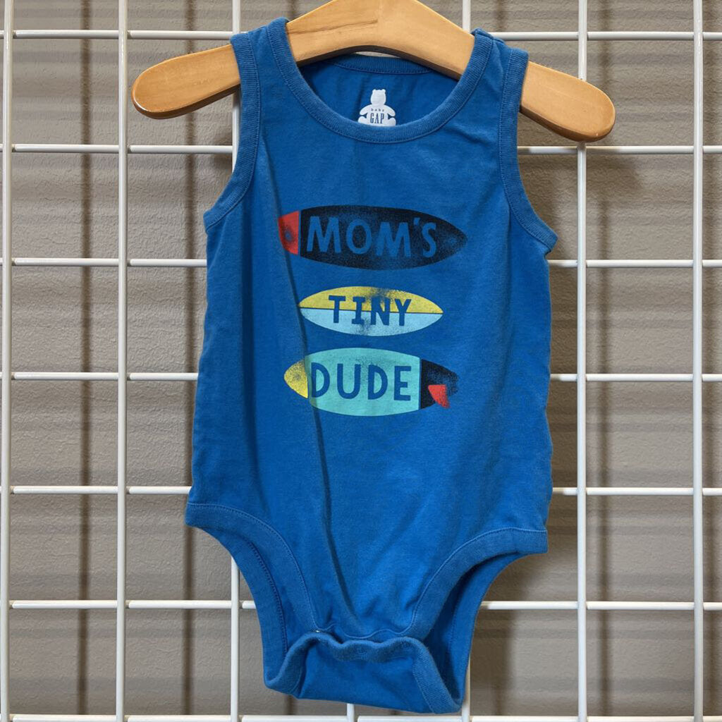Baby Gap Tiny Dude Tank Onesie - 18/24m
