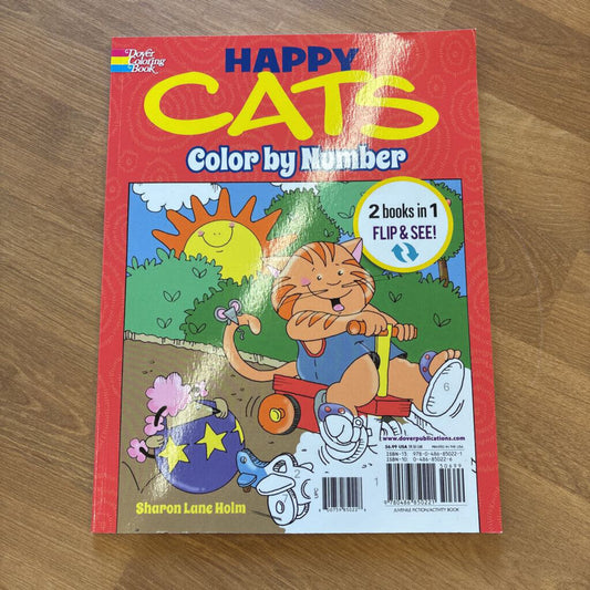 NEW Happy Cats Coloring Book