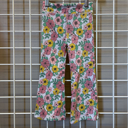 Lucky Penny Floral Flare Leggings - 3T