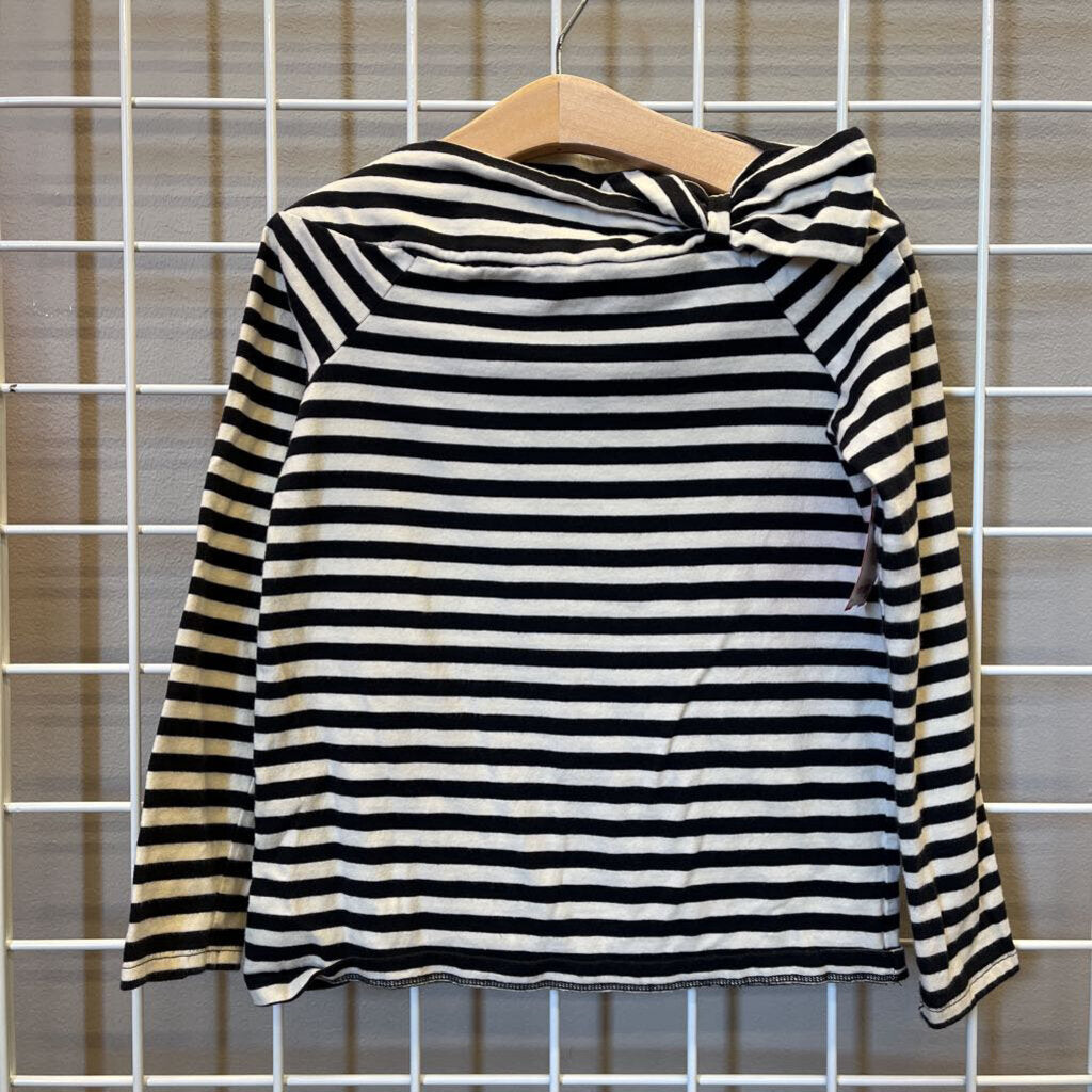 Tea Stripe Bow LS Tee - 8