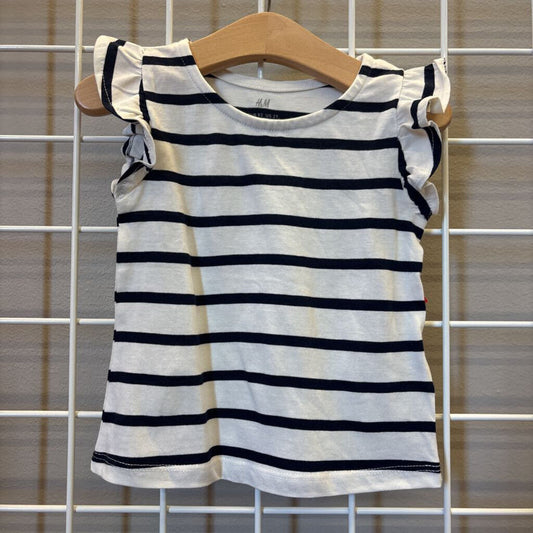 H&M Stripe SS Tee - 2T