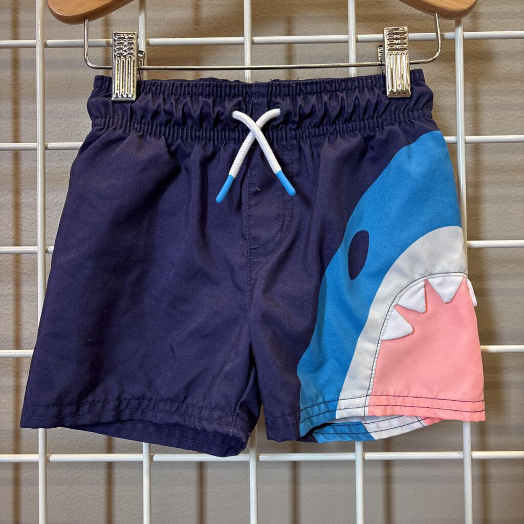 Cat & Jack Shark Swim Shorts - 2T