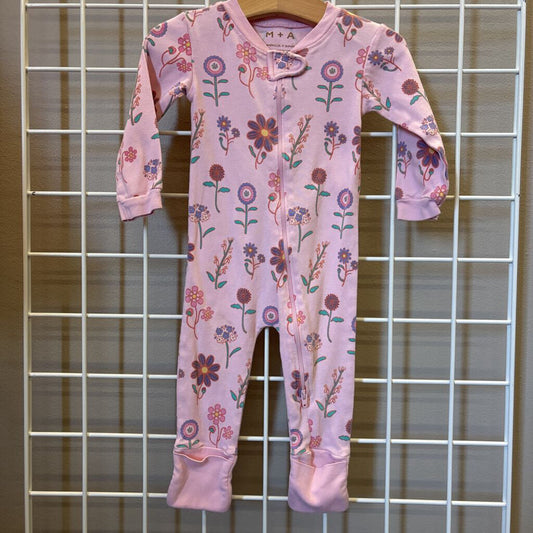 Monica & Andy Floral Zip Sleeper - 6/9m