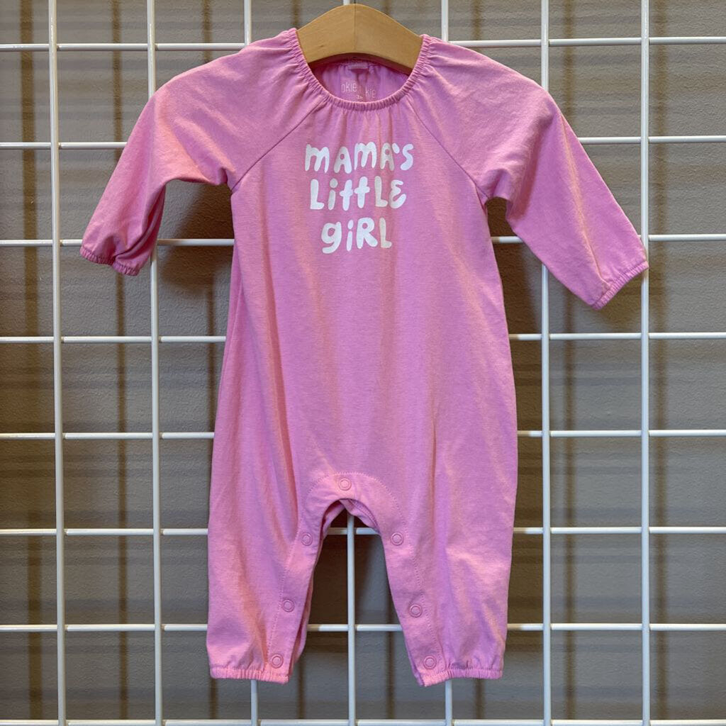 Okie Dokie Mama's Little Girl LS Romper - 3M