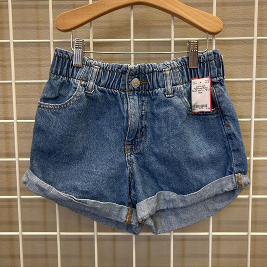 Cat & Jack Paperbag Waist Denim Shorts - 10/12