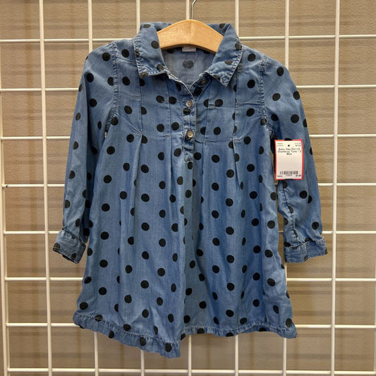 Baby Gap Dot LS Chambray Tunic - 2