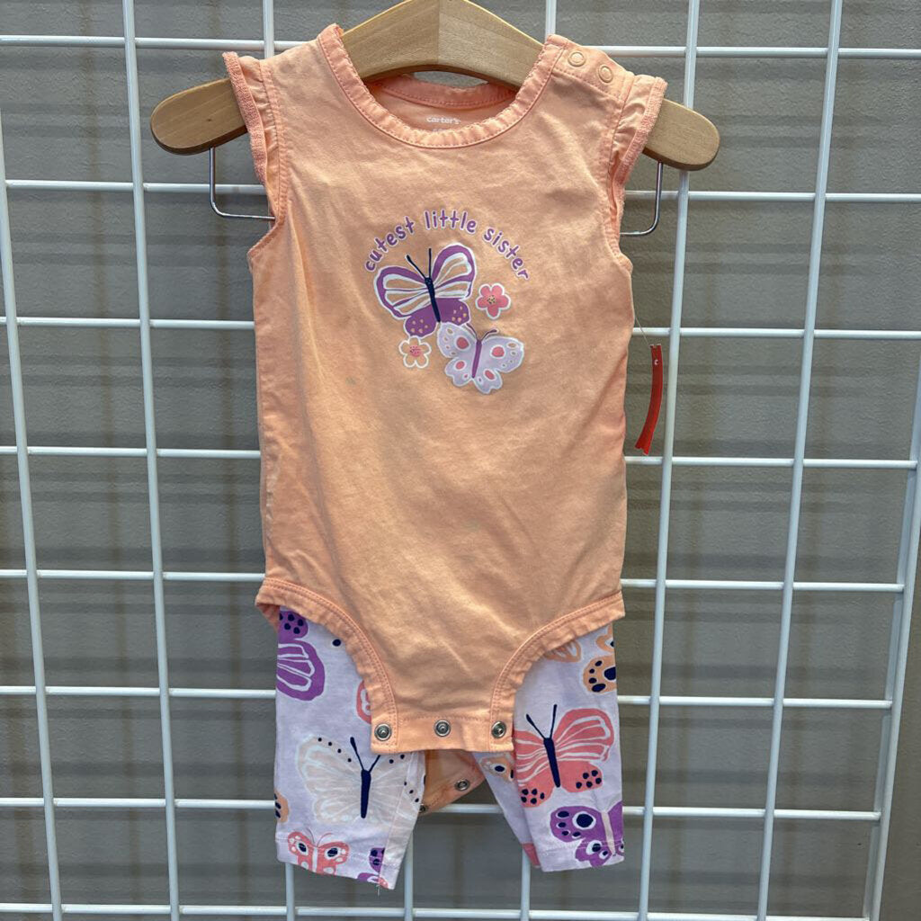 Carter's Butterfly Two Pc Set - 12m