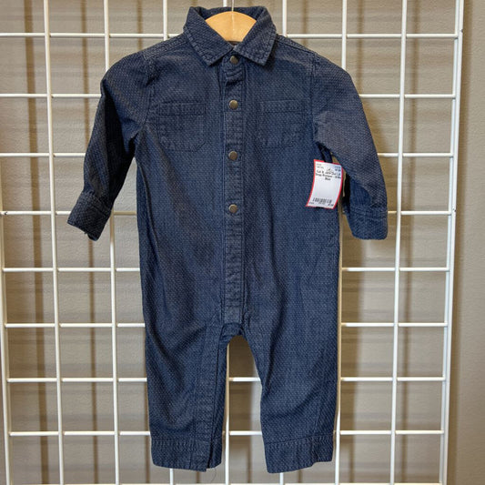 Cat & Jack Dot LS Snap Romper - 6/9m