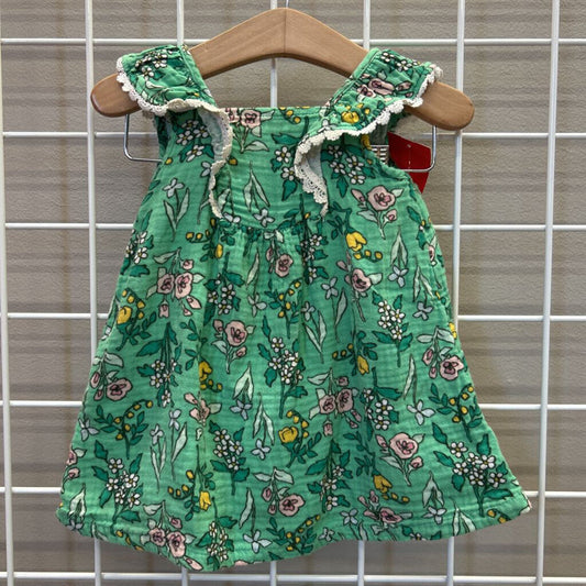 Cat & Jack Linen Floral Tank Dress w/ Bloomers - 18m