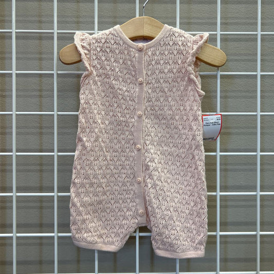 Zara Knit Short Romper - 6/9m