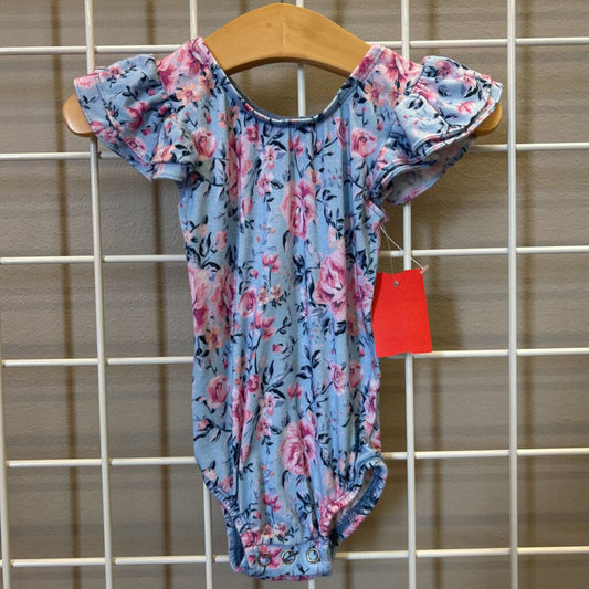 This Tribe of Three Floral SS Bodysuit - 12/24m