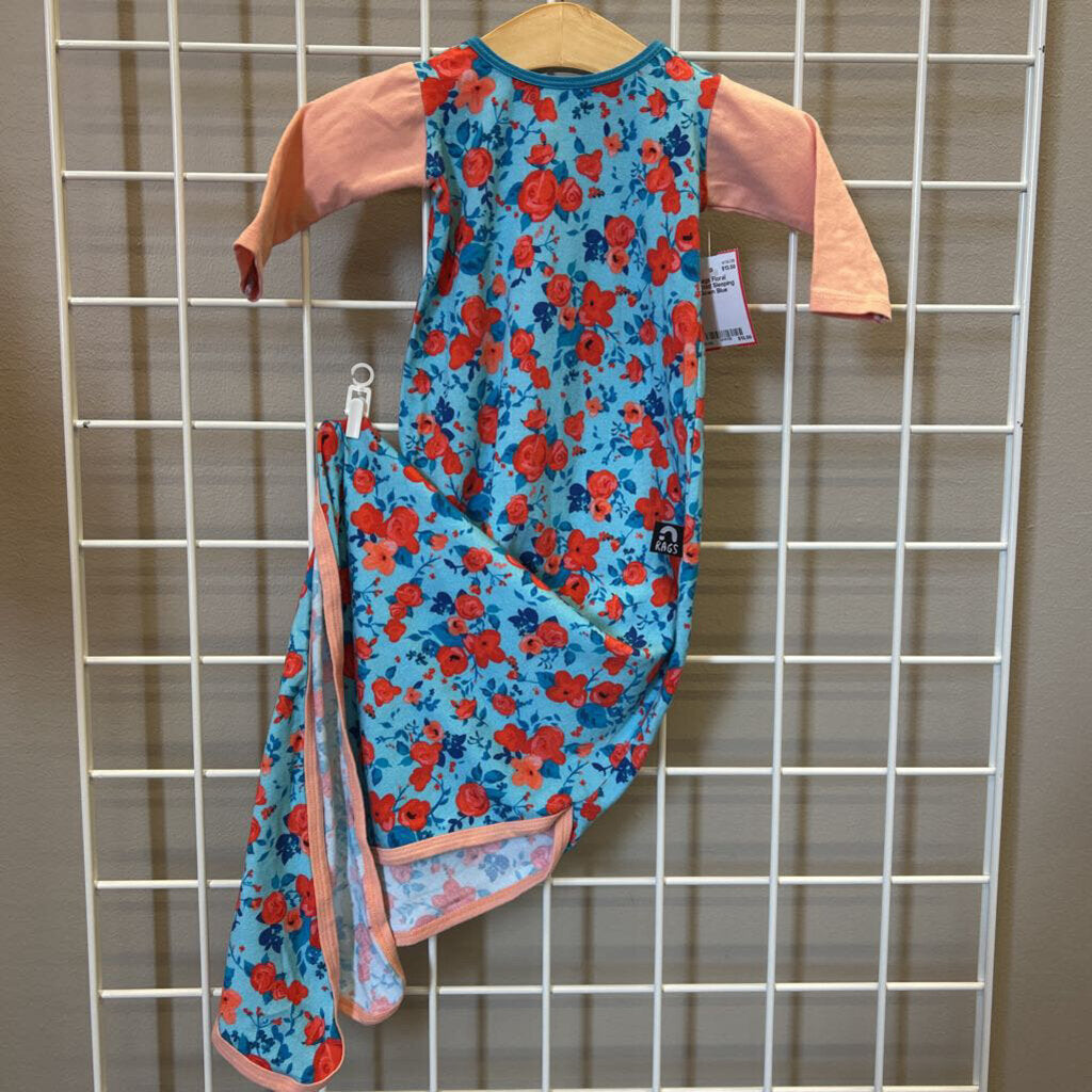 Rags Floral Knotted Sleeping Gown