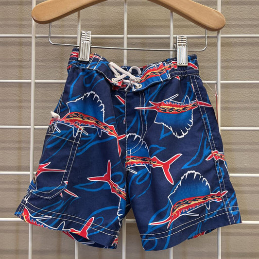 Hanna Andersson Fish Swim Shorts - 18/24m
