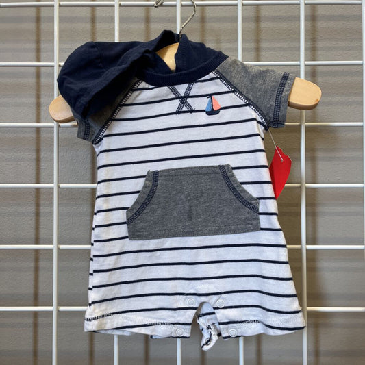 Carter's Stripe Short Romper - NB