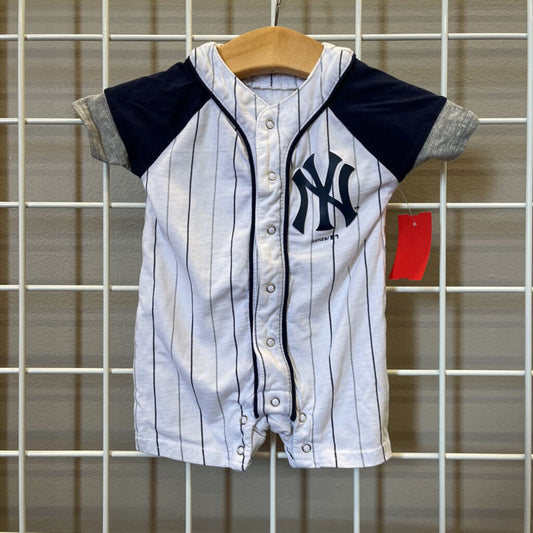 MLB Yankees Short Romper - 0/3m