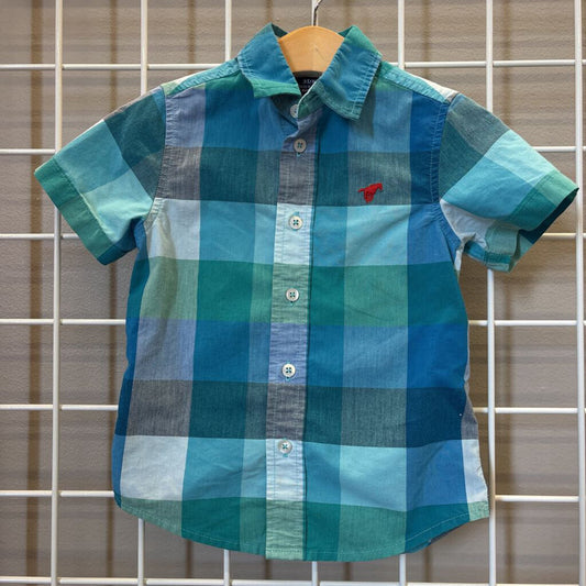 Wrangler Plaid SS Button Up - 3T