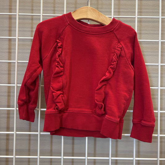 Hanna Andersson Ruffle Crewneck - 3T