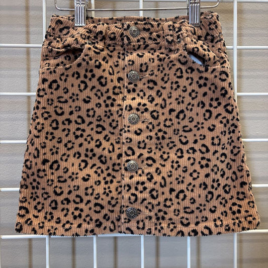 Cat & Jack Leopard Corduroy Skirt - 6/6x