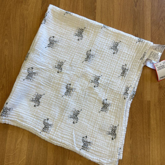 Amazing Baby Zebra Muslin Swaddle Blanket