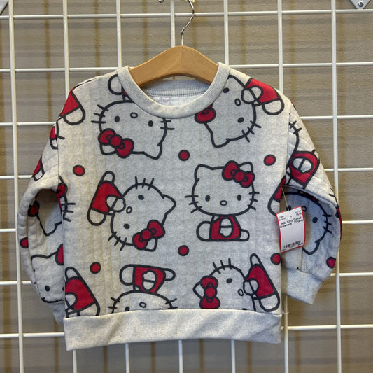 Hello Kitty Quilted Crewneck - 3T