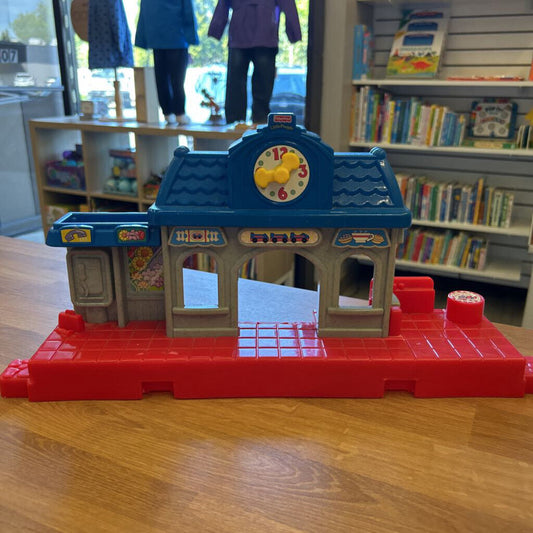 Vintage Fisher Price Little People Train Station