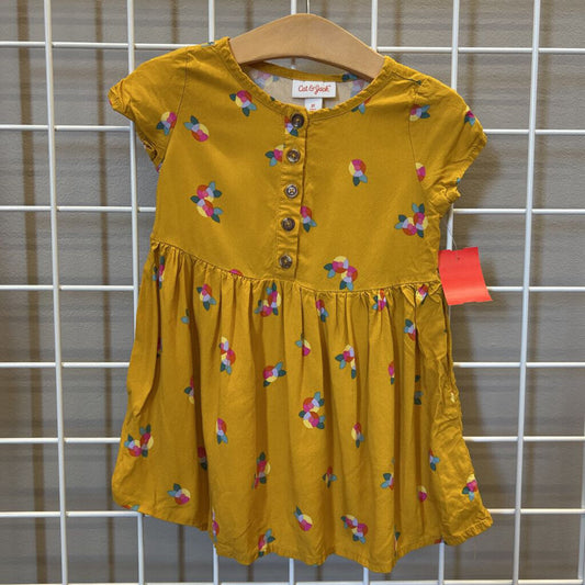 Cat & Jack Floral SS Dress - 2T