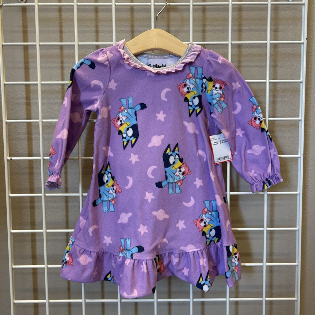 Bluey LS Sleep Gown - 2T