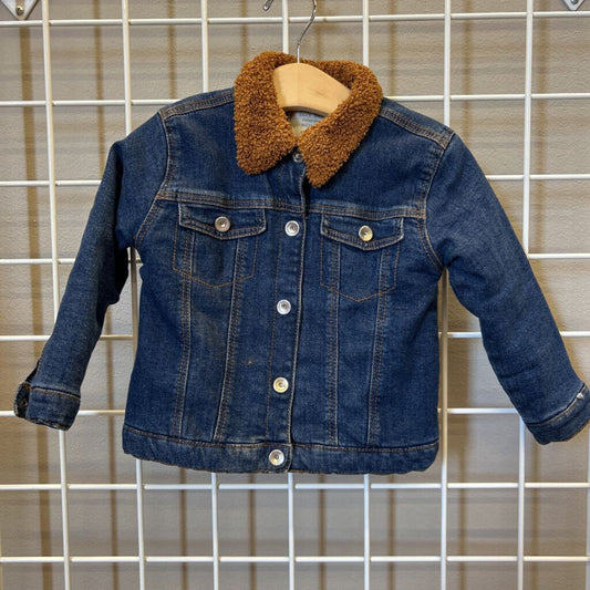 Zara Sherpa Denim Jacket - 2/3