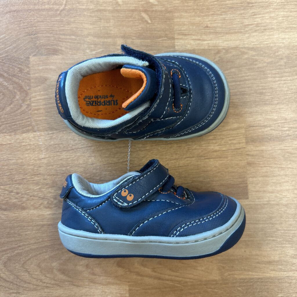 Surprize x Stride Rite Blue Early Walker Shoes - 3
