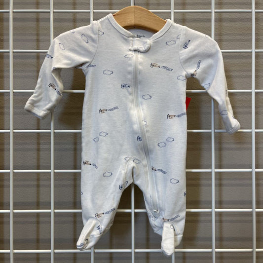 Carter's Plane Zip Sleeper - NB